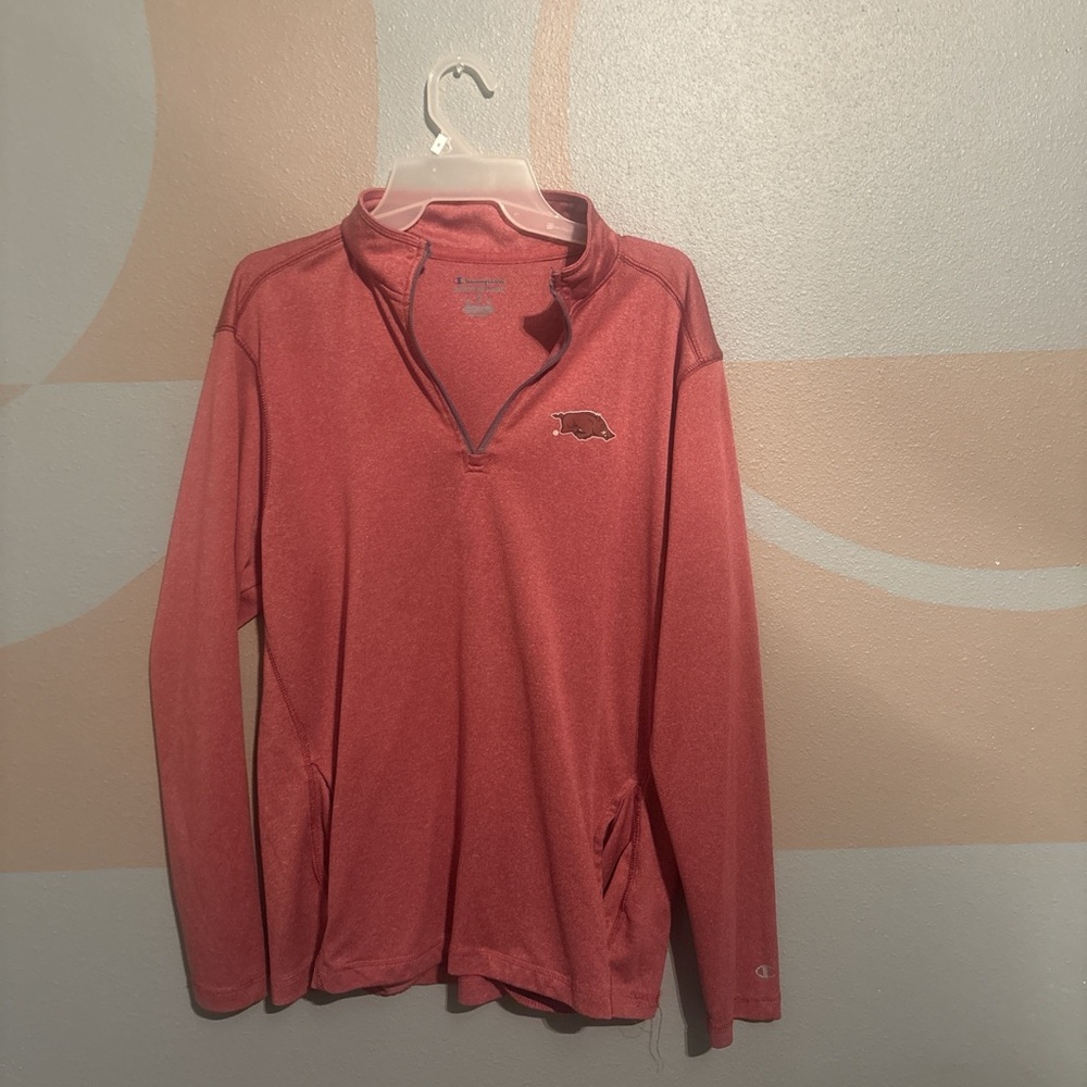 Champion Red Long-Sleeve Pullover